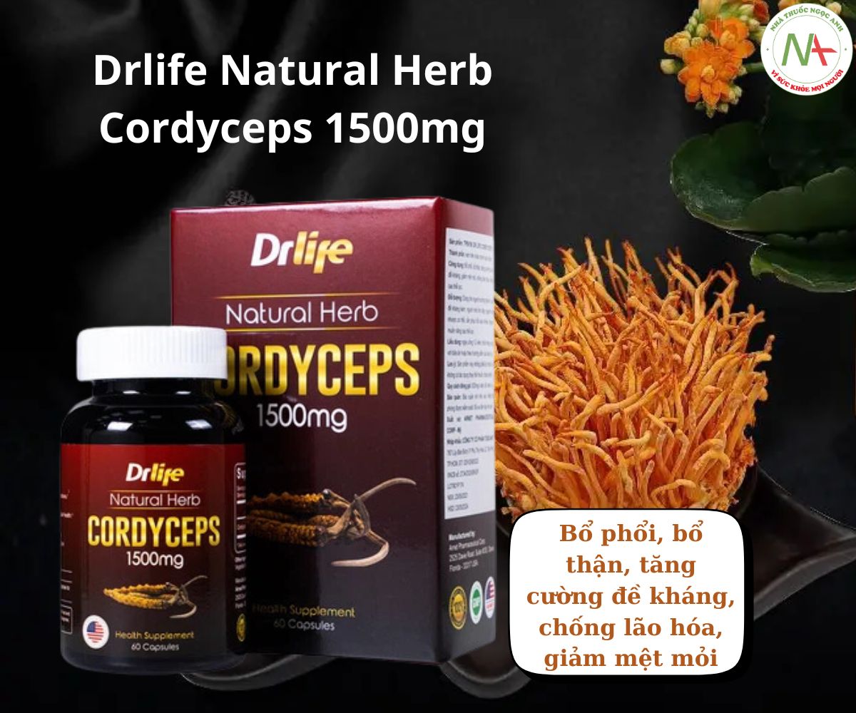 Drlife Natural Herb Cordyceps 1500mg