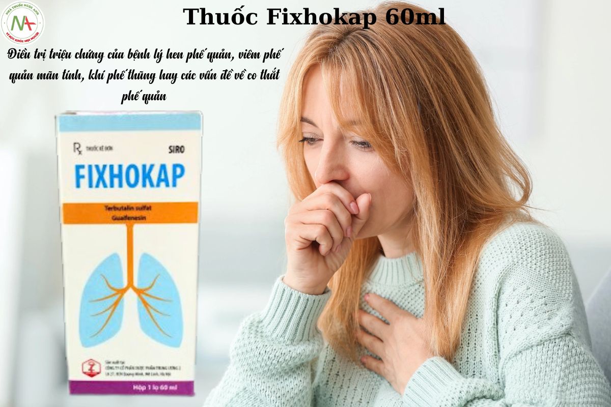 Chỉ định của thuốc Fixhokap 60ml