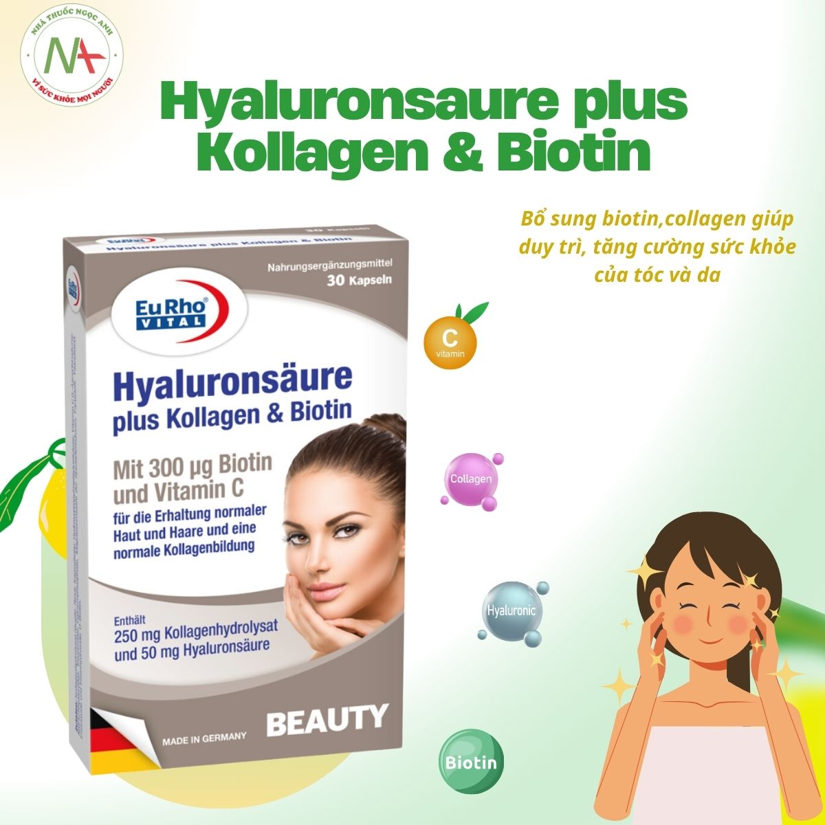 Hyaluronsaure plus Kollagen & Biotin