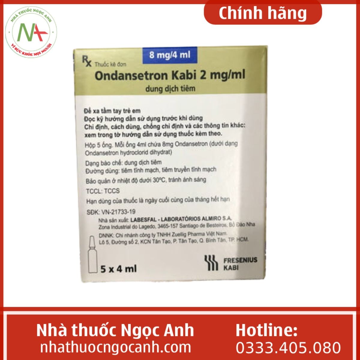 Ondansetron Kabi 2mg/ml