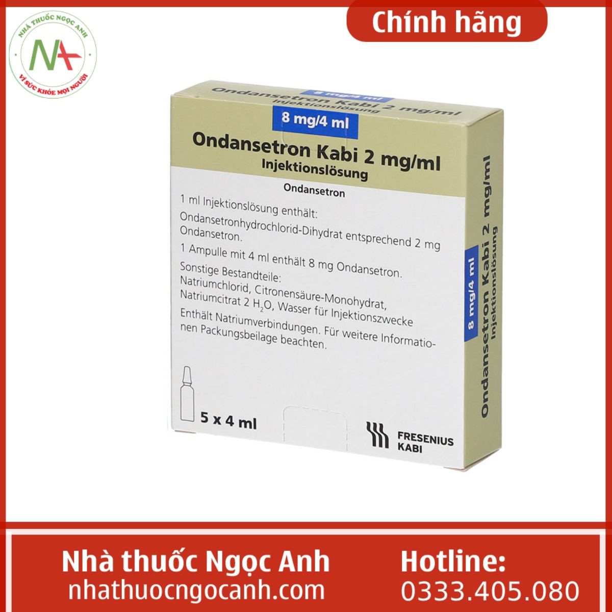 Ondansetron Kabi 2mg/ml