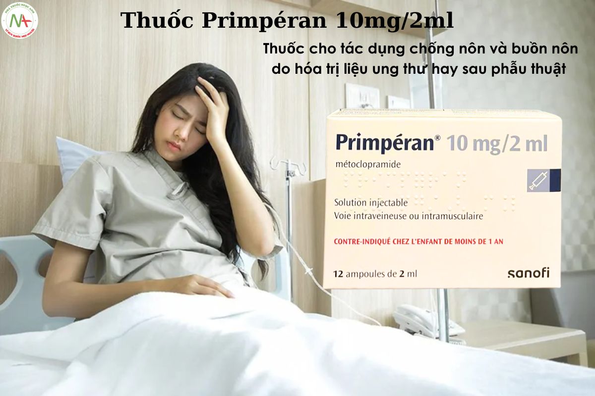 Chỉ định của thuốc Primpéran 10mg/2ml