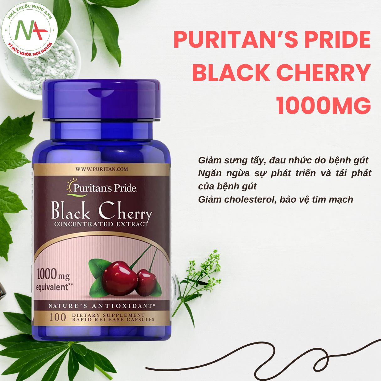 Puritan’s Pride Black Cherry 1000mg