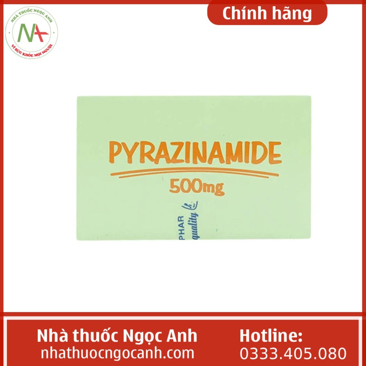 Pyrazinamide 500mg Mekophar