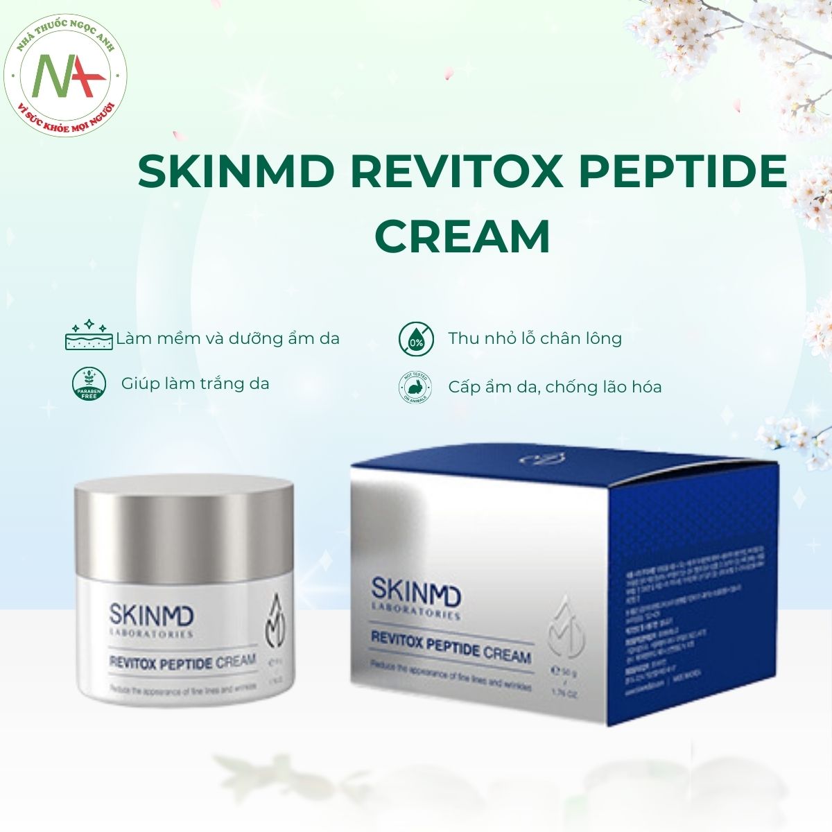 SkinMD Revitox Peptide Cream