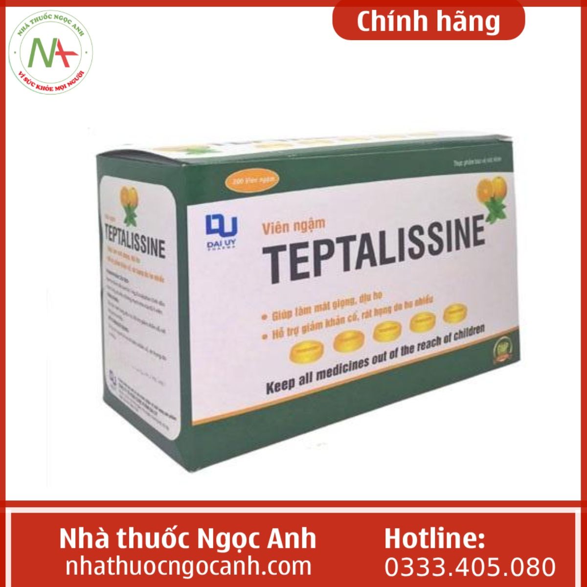 Viên ngậm Teptalissine