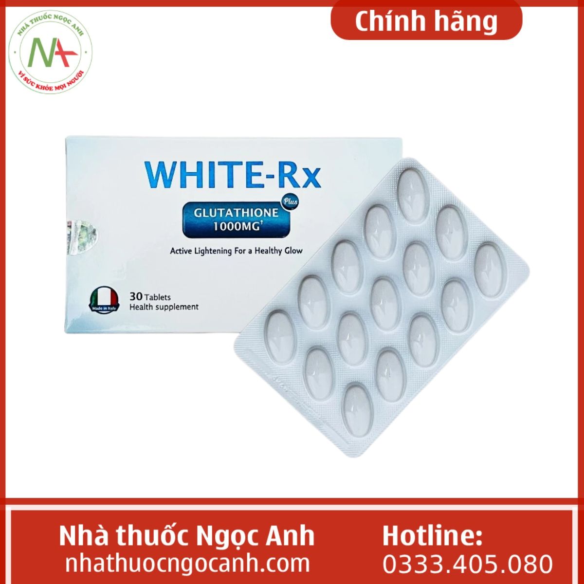 White - Rx Glutathione 1000mg