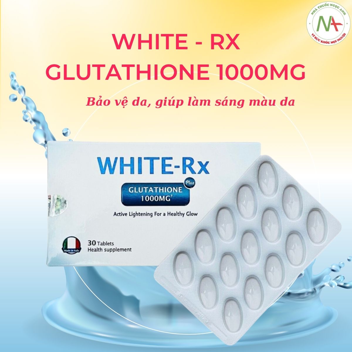 White - Rx Glutathione 1000mg