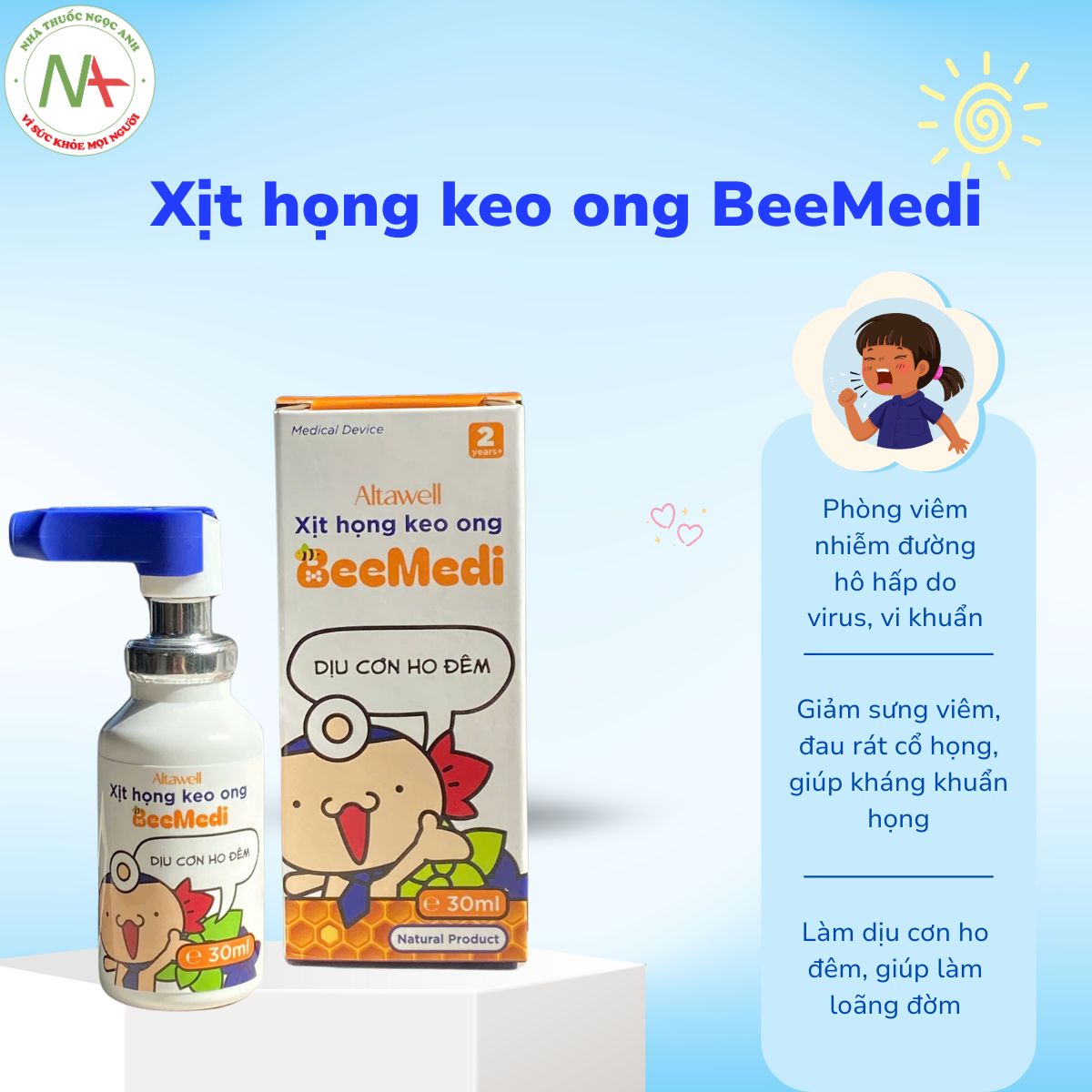 Xịt họng keo ong BeeMedi