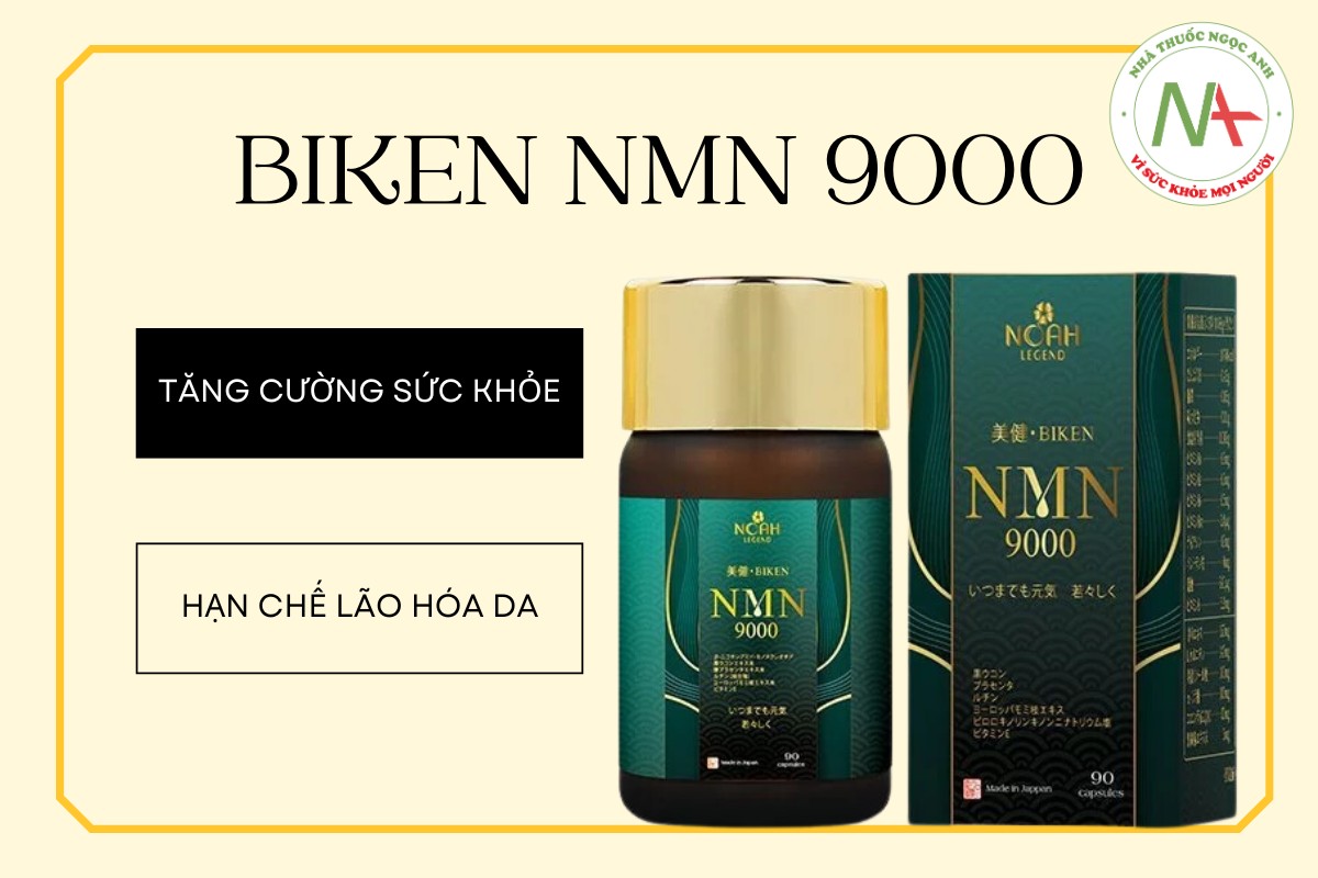 Biken NMN 9000 hỗ trợ nâng cao sức khỏe, ngăn ngừa lão hóa da tiến triển