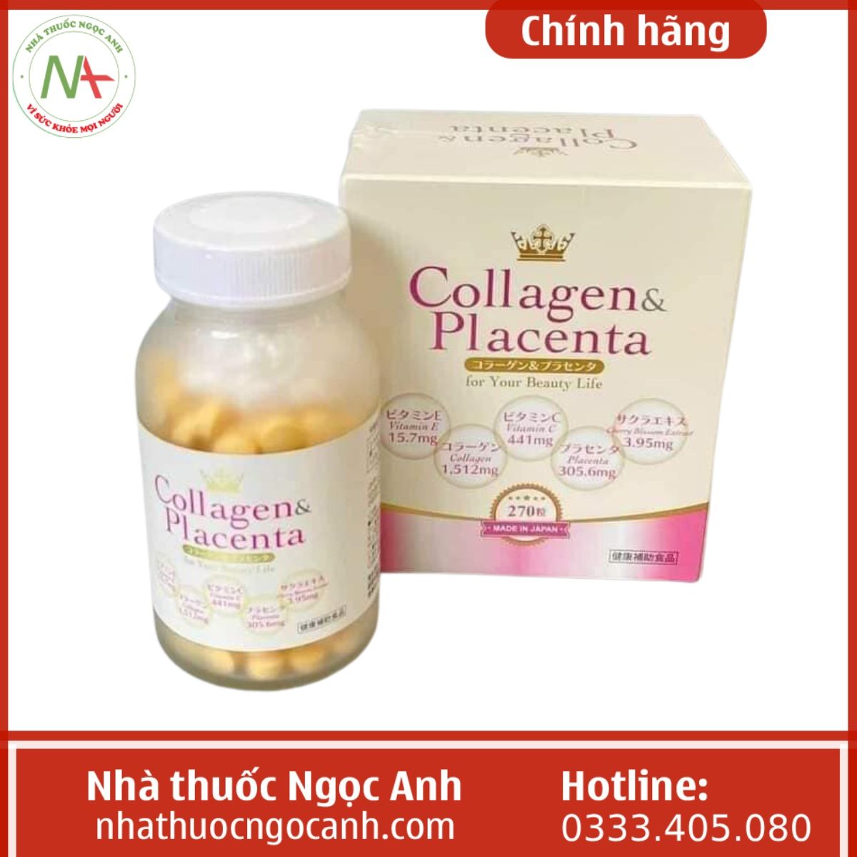 Collagen & Placenta 5 in 1 Nhật Bản