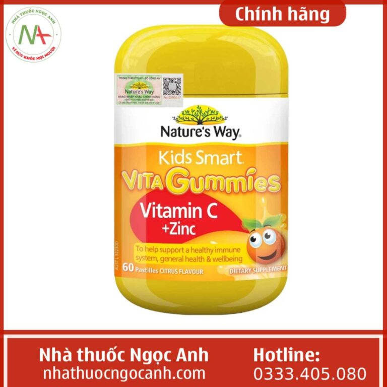 Kẹo dẻo Nature's Way Kids Smart Vita Gummies Vitamin C + ZinC