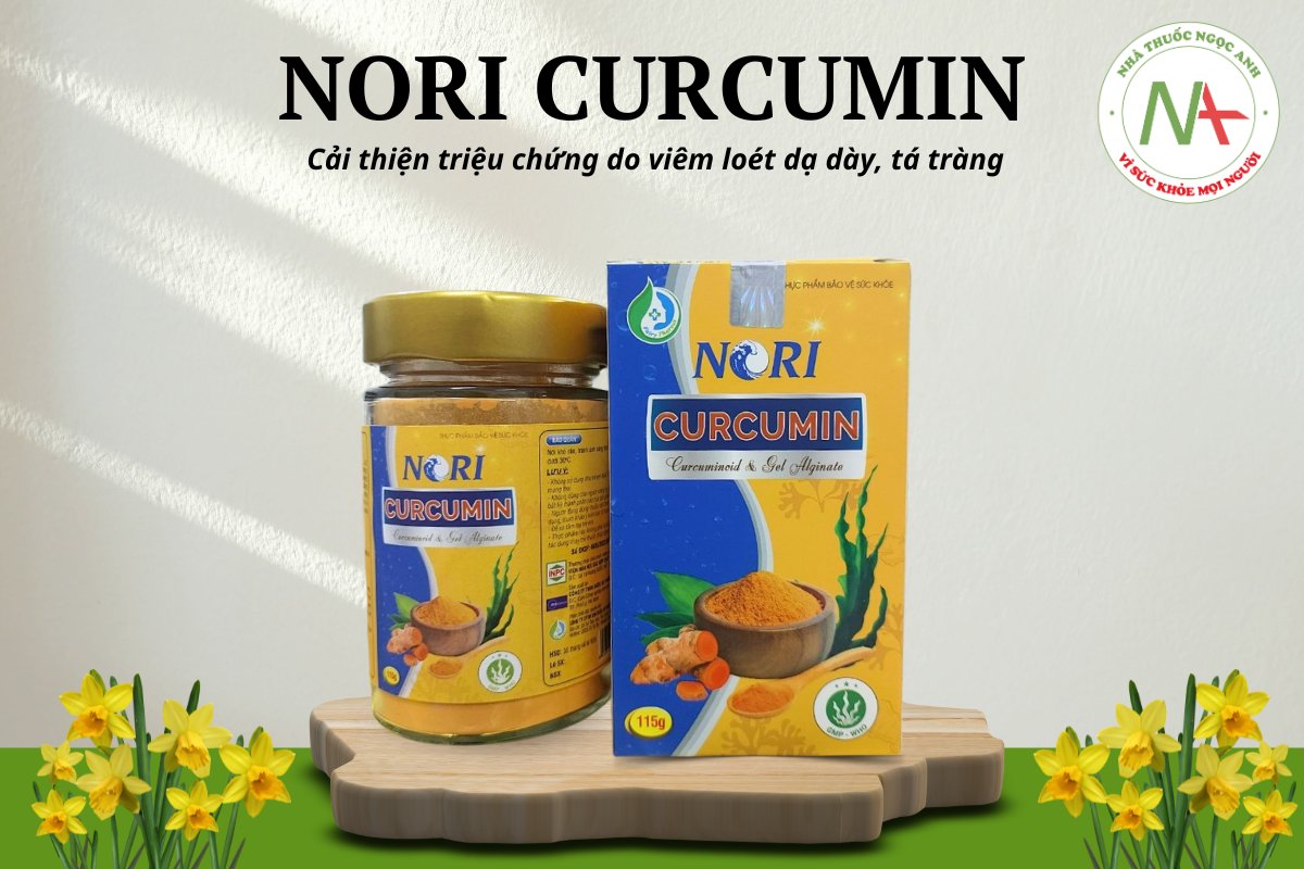 Nori Curcumin hỗ trợ giảm triệu chứng của viêm loét dạ dày, tá tràng