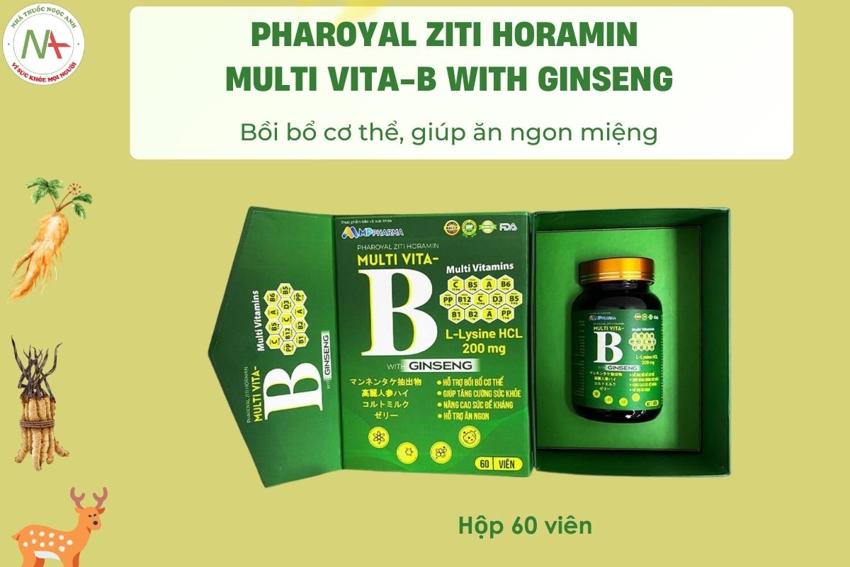 Pharoyal Ziti Horamin Multi Vita-B With Ginseng