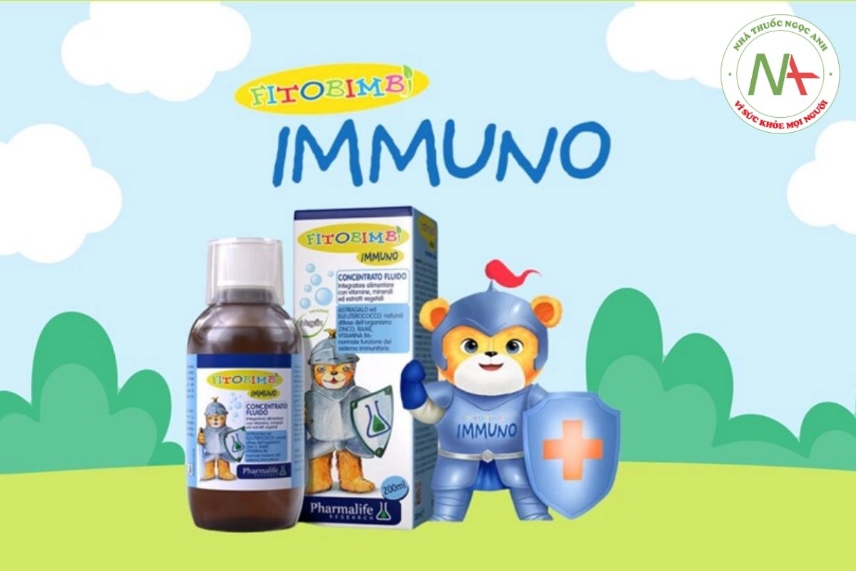 Siro tăng đề kháng cho trẻ hay ốm vặt Fitobimbi Immuno