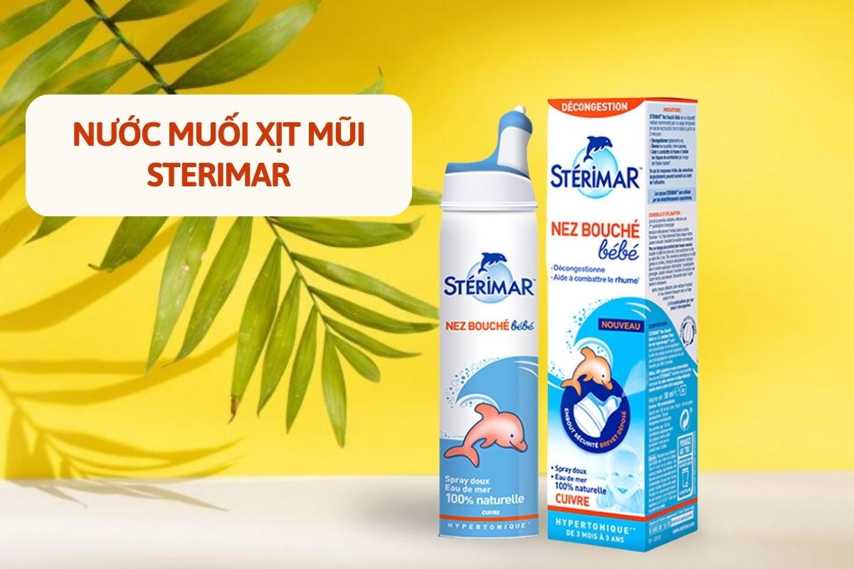 Nước muối xịt mũi cá heo Sterimar