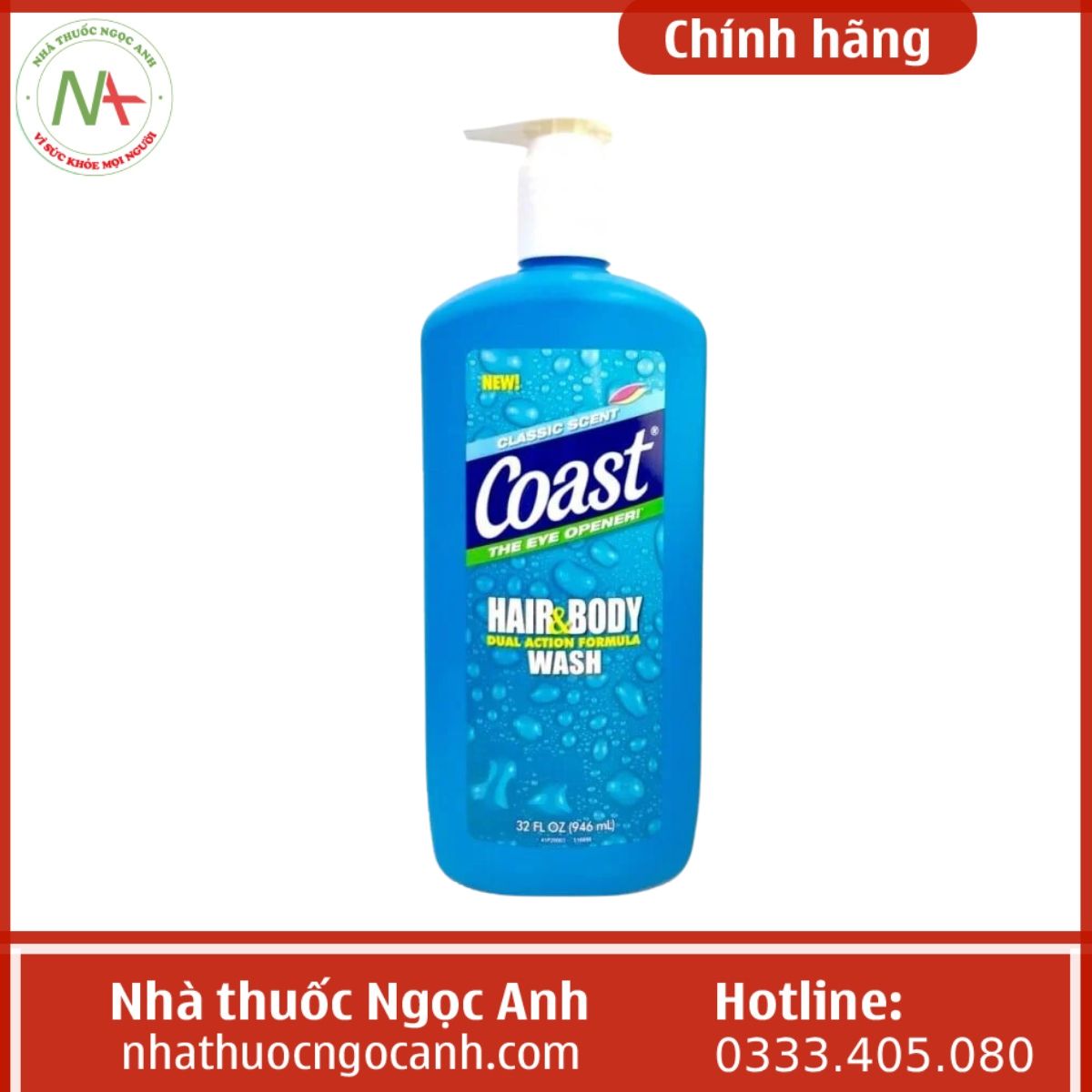 Coast Hair & Body Wash 946ml