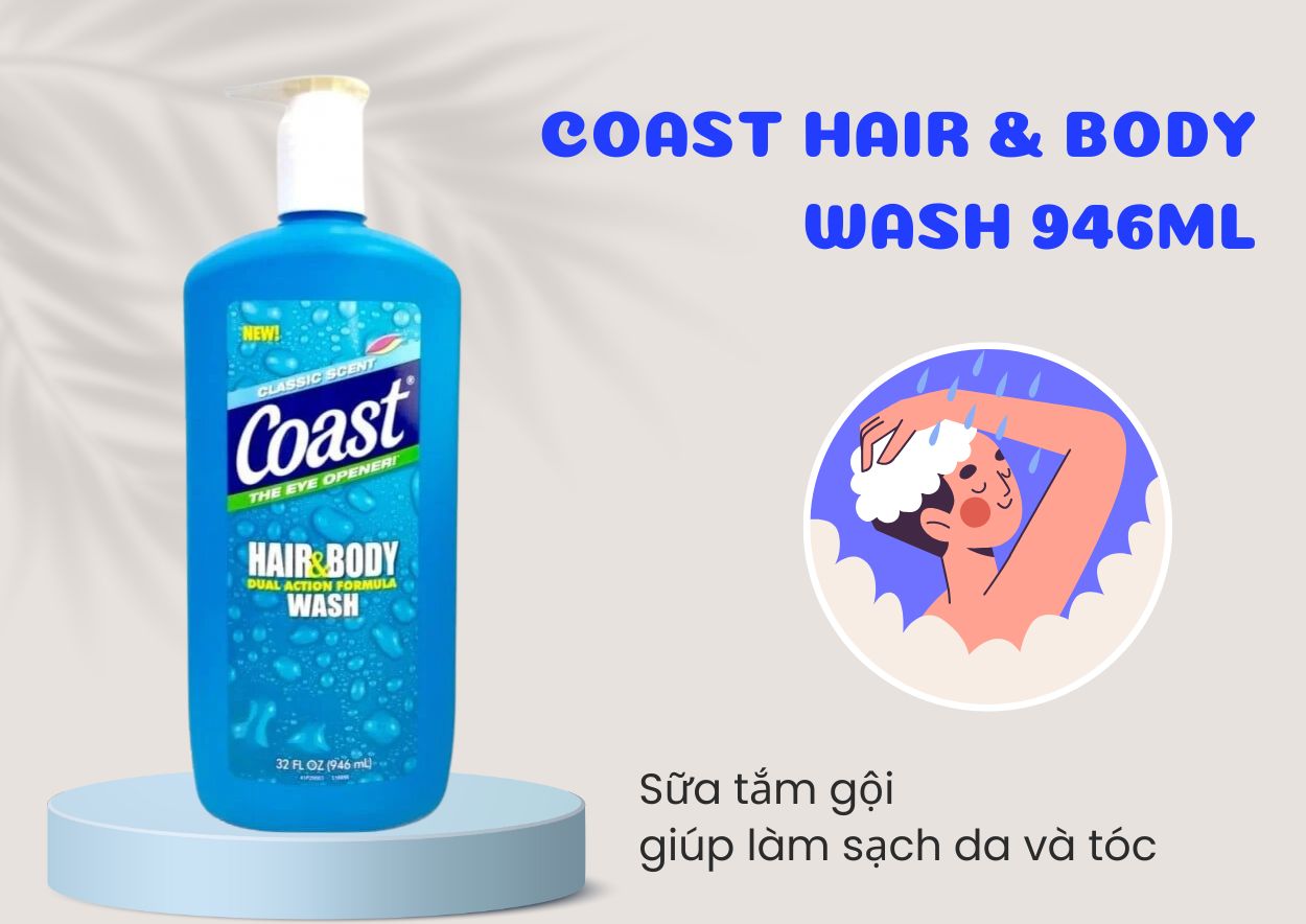 Coast Hair & Body Wash 946ml