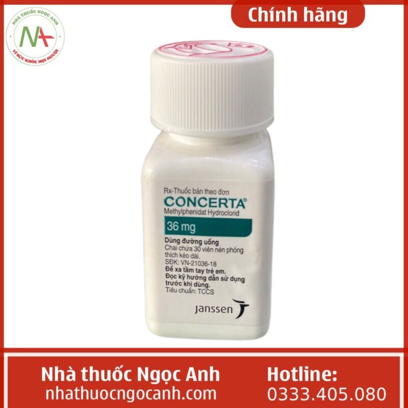 Thuốc Concerta 36mg là thuốc gì, mua ở đâu, giá bao nhiêu?
