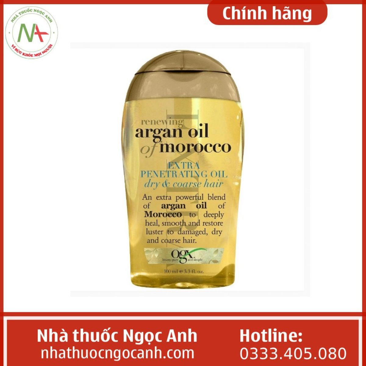 Dầu dưỡng tóc Renewing+ Argan Oil