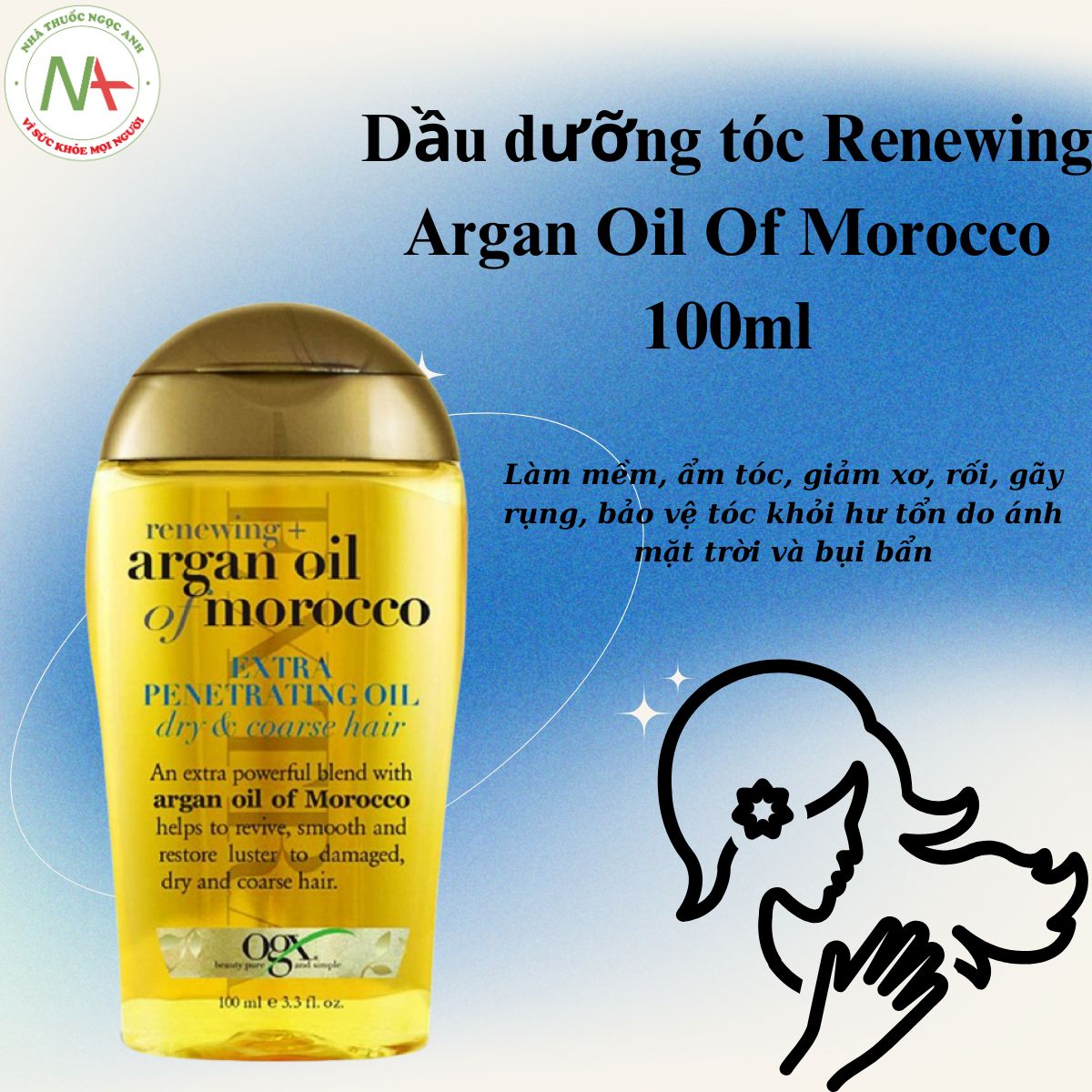 Dầu dưỡng tóc Renewing Argan Oil Of Morocco 100ml