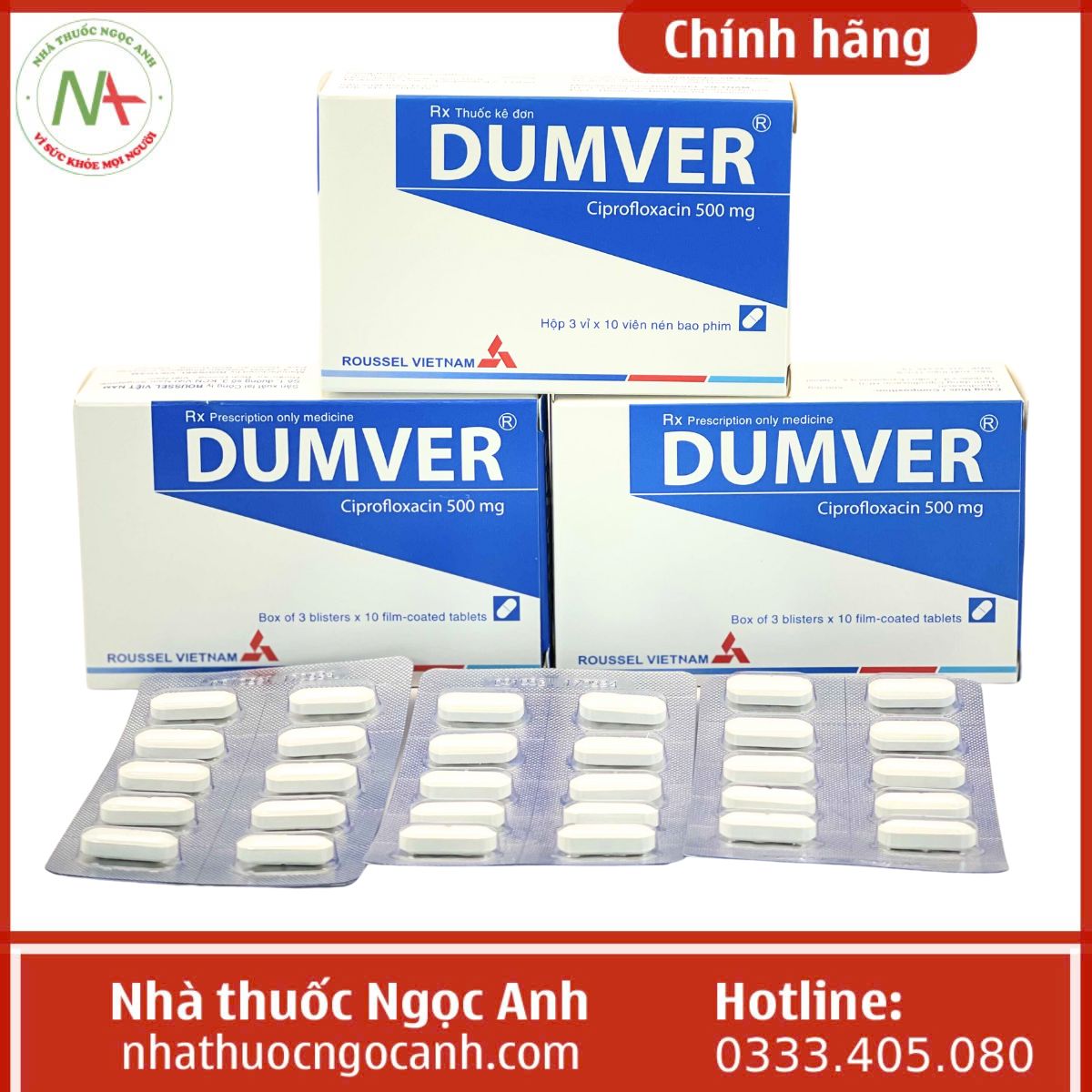 Thuốc Dumver 500mg là thuốc gì, mua ở đâu, giá bao nhiêu?