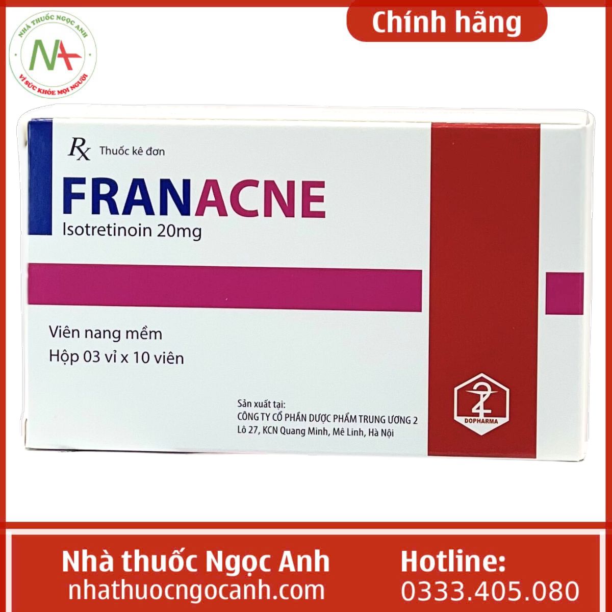 thuốc Franacne 20mg