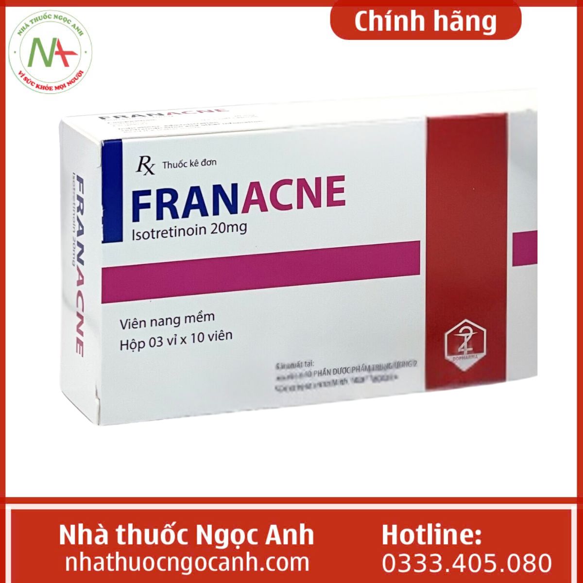 thuốc Franacne 20mg