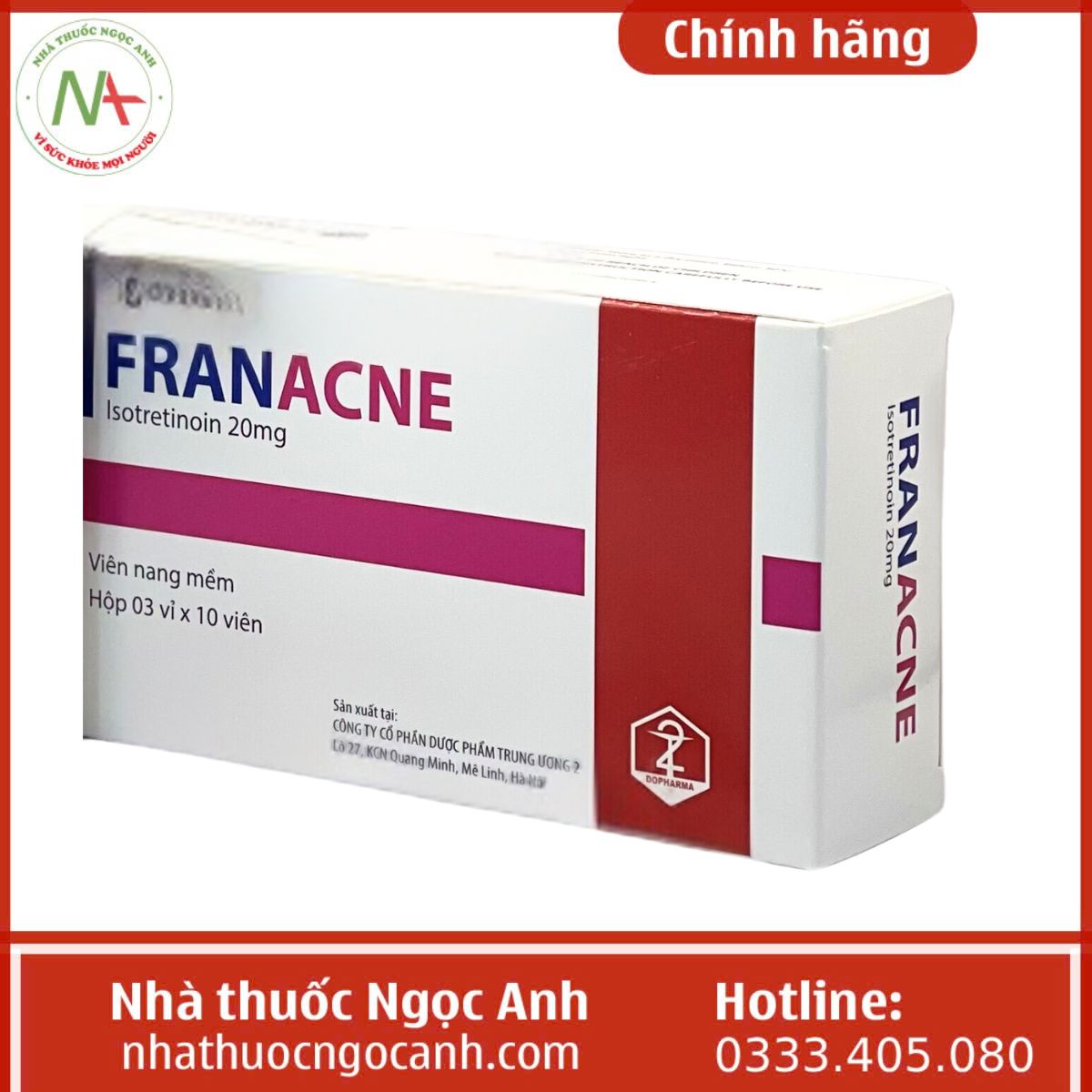 thuốc Franacne 20mg