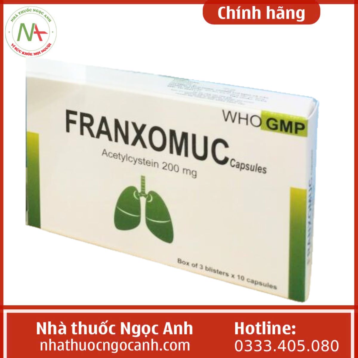 thuốc Franxomuc Capsules 200mg