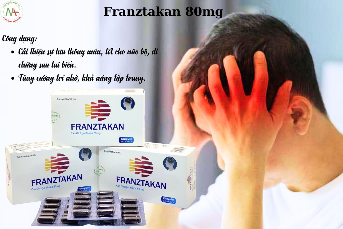 Tác dụng của Franztakan 80mg