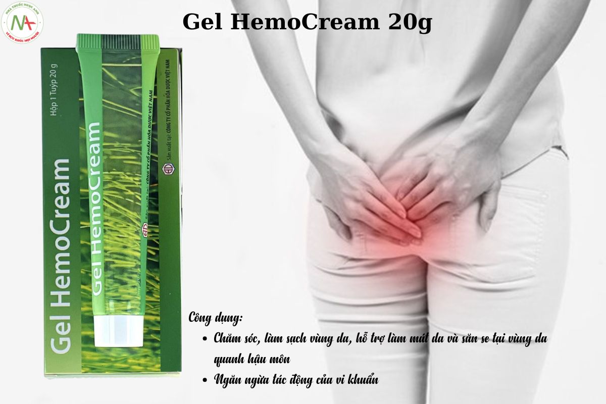 Tác dụng của Gel HemoCream 20g