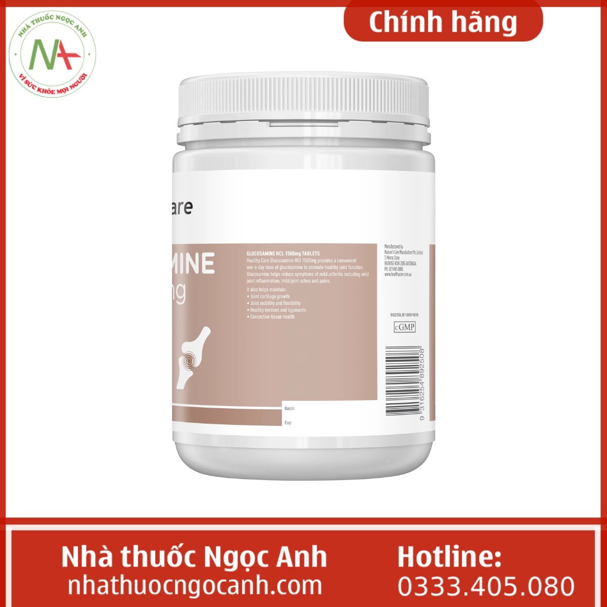 Healthy Care Glucosamine HCl 1500mg (4)