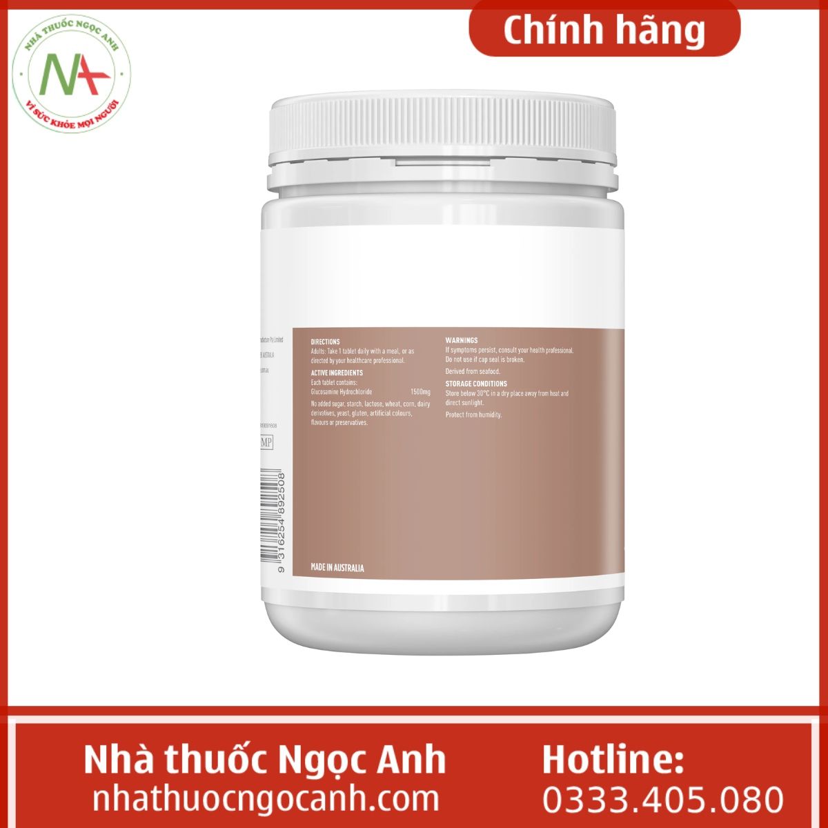 Healthy Care Glucosamine HCl 1500mg (4)