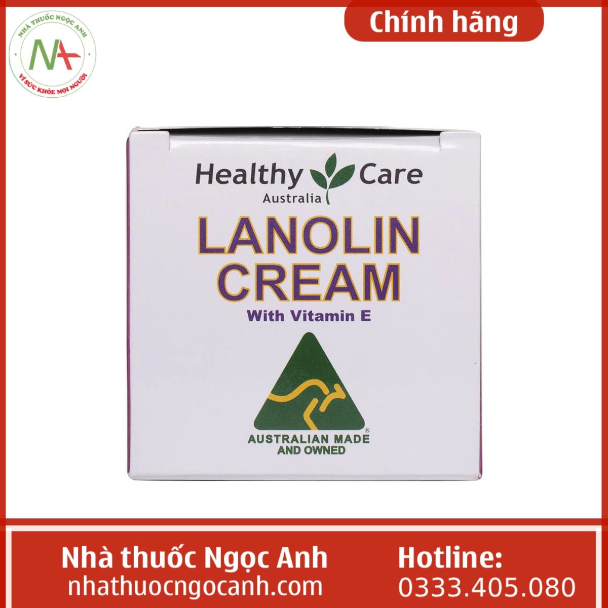 Healthy Care Lanolin Cream With Vitamin E 100g