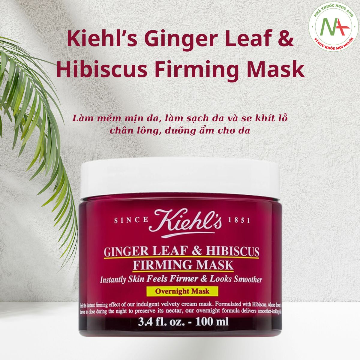 Kiehl’s Ginger Leaf & Hibiscus Firming Mask