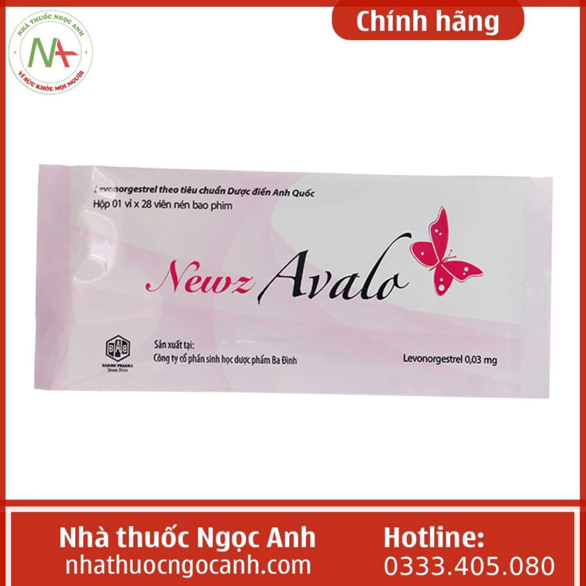 Thuốc Newzavalo 0,03mg