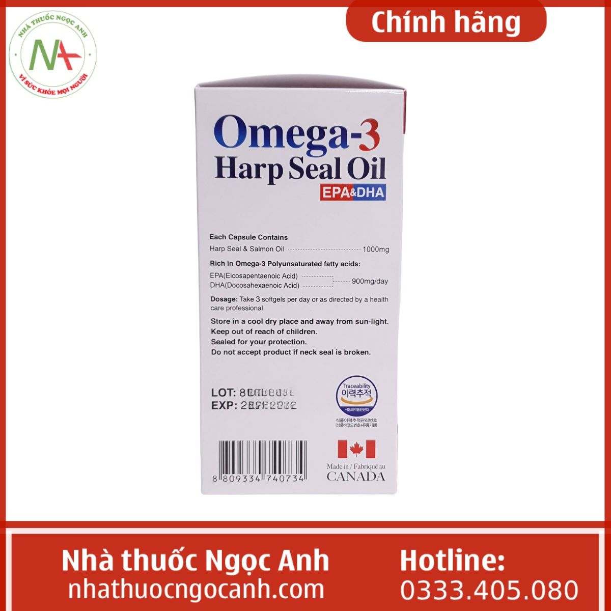 Omega-3 Harp Seal Oil KangHwa