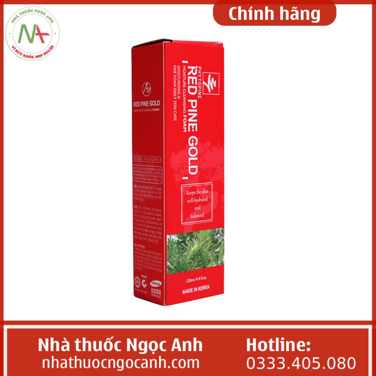 Sữa rửa mặt Red Pine Gold 130ml