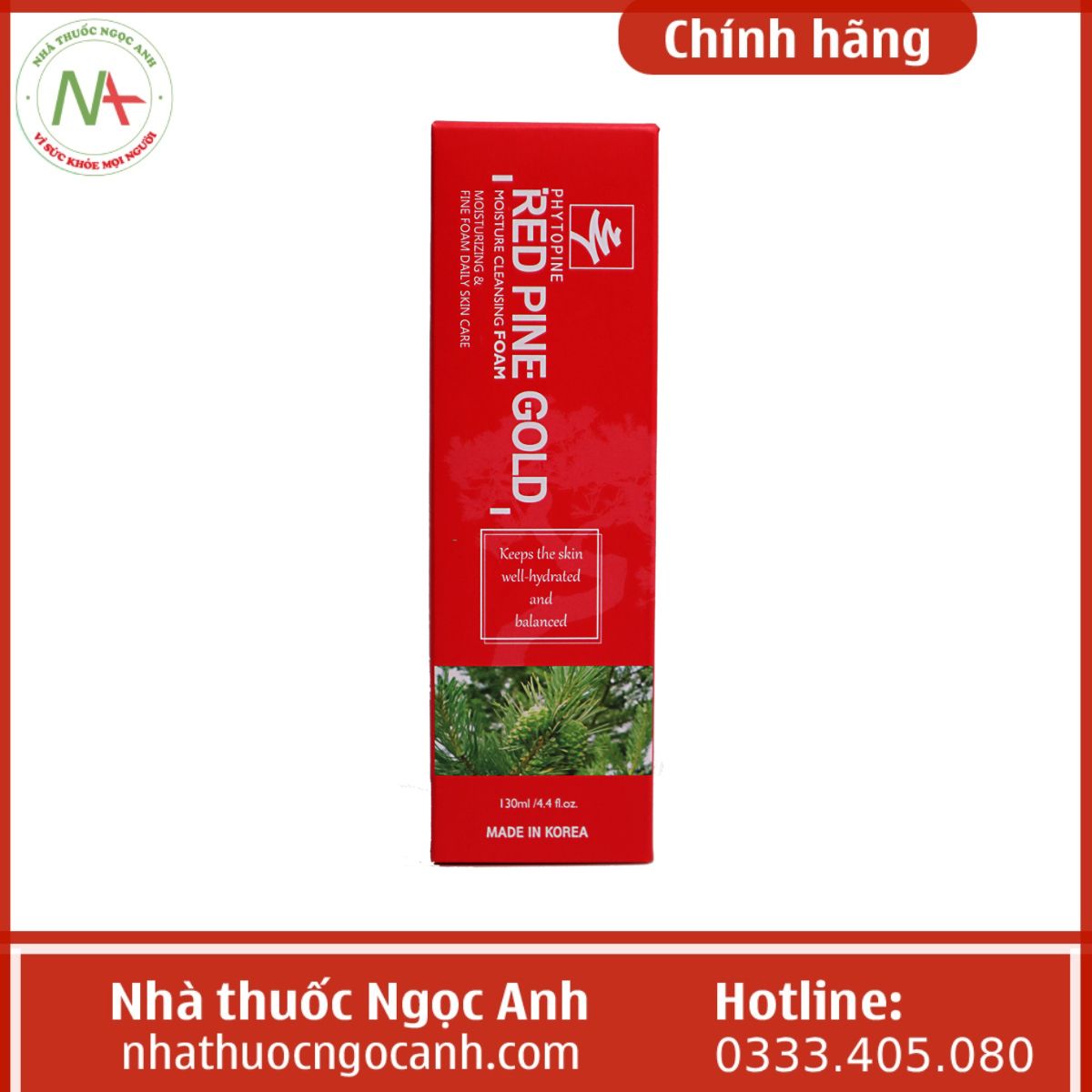 Sữa rửa mặt Red Pine Gold 130ml