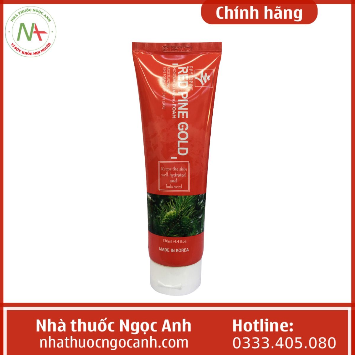 Sữa rửa mặt Red Pine Gold 130ml