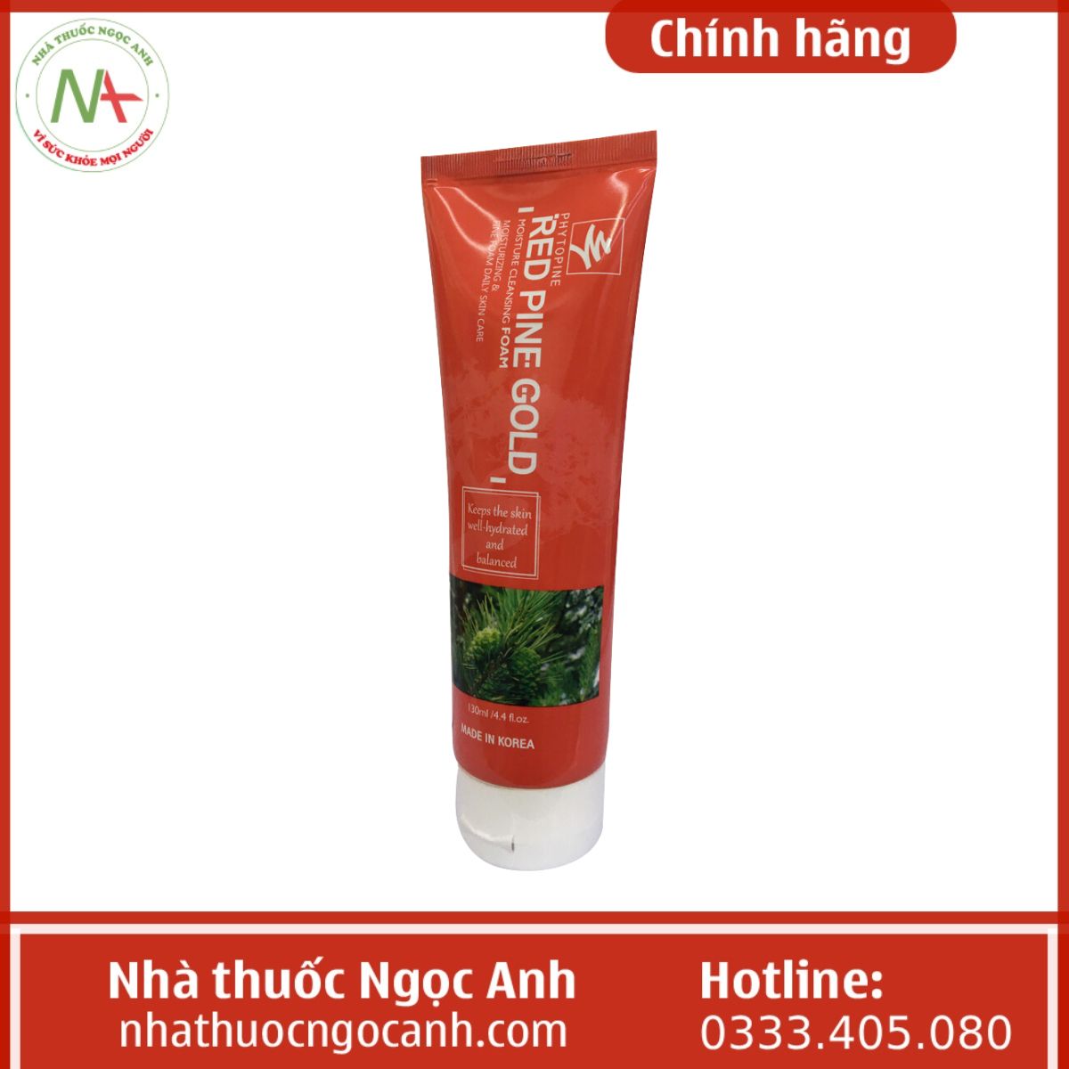 Sữa rửa mặt Red Pine Gold 130ml