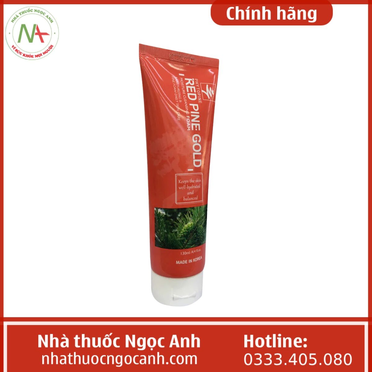 Sữa rửa mặt Red Pine Gold 130ml