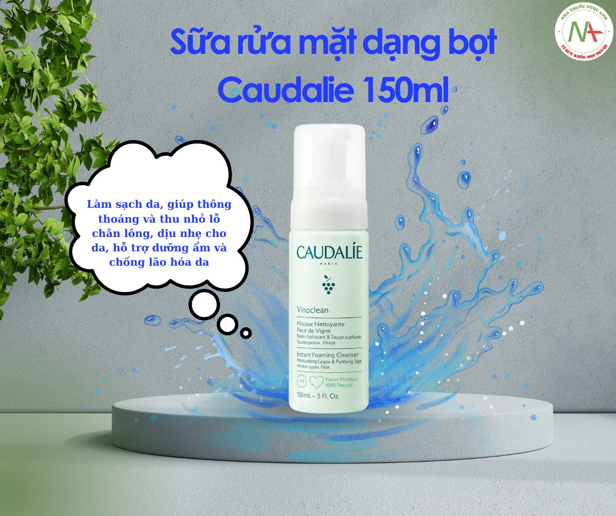 Sữa rửa mặt dạng bọt Caudalie 150ml