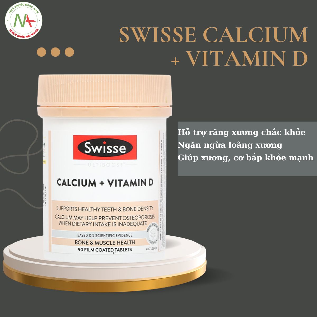 Swisse Calcium + Vitamin D