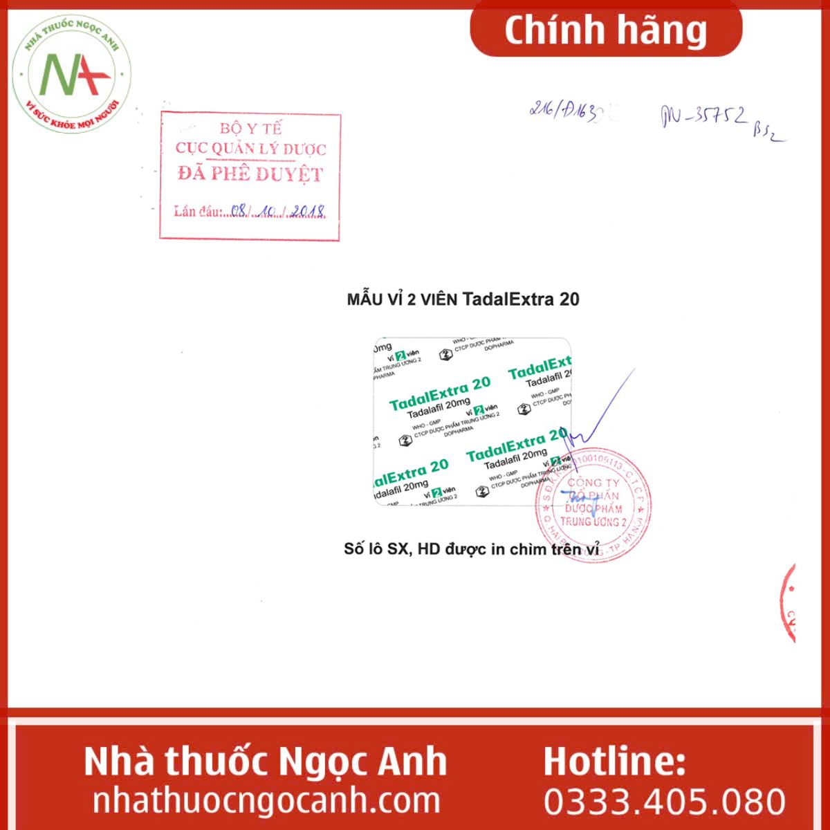 thuốc TadalExtra 20