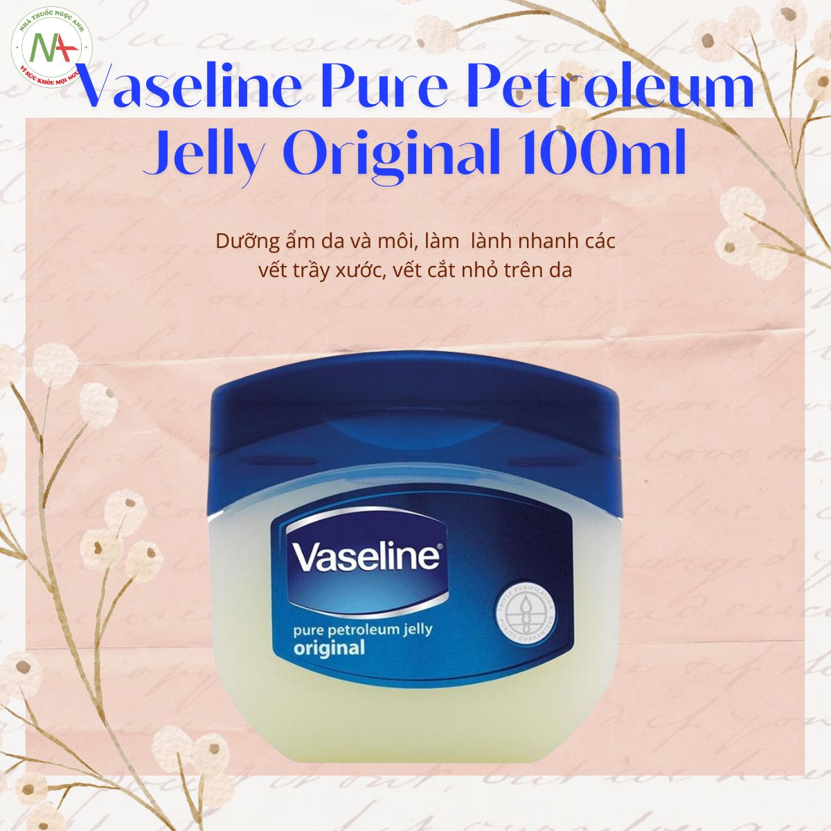 Vaseline Pure Petroleum Jelly Original 100ml