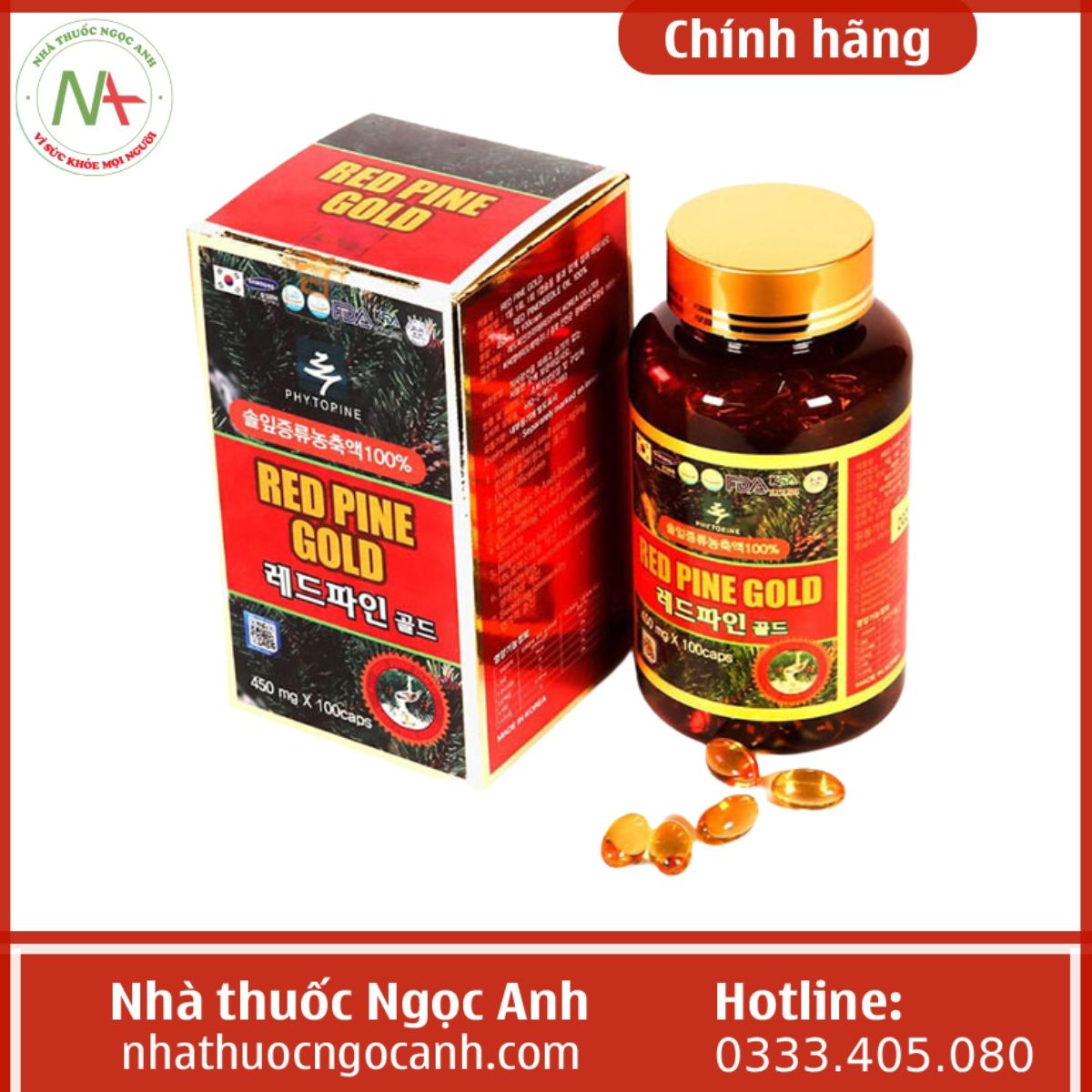 Viên uống Red Pine Gold Hàn Quốc