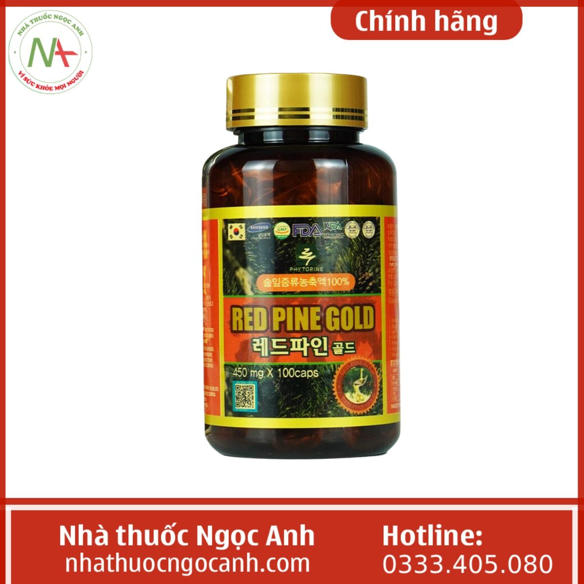 Viên uống Red Pine Gold Hàn Quốc