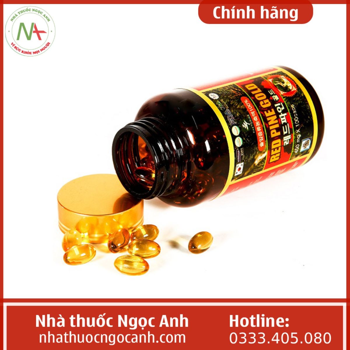 Viên uống Red Pine Gold Hàn Quốc